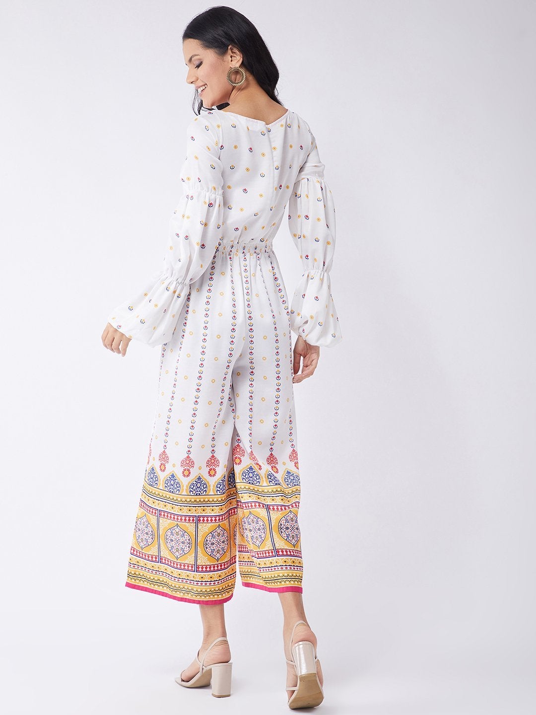 Women's Kasturi Digital Allover Printed Jumpsuit - Pannkh