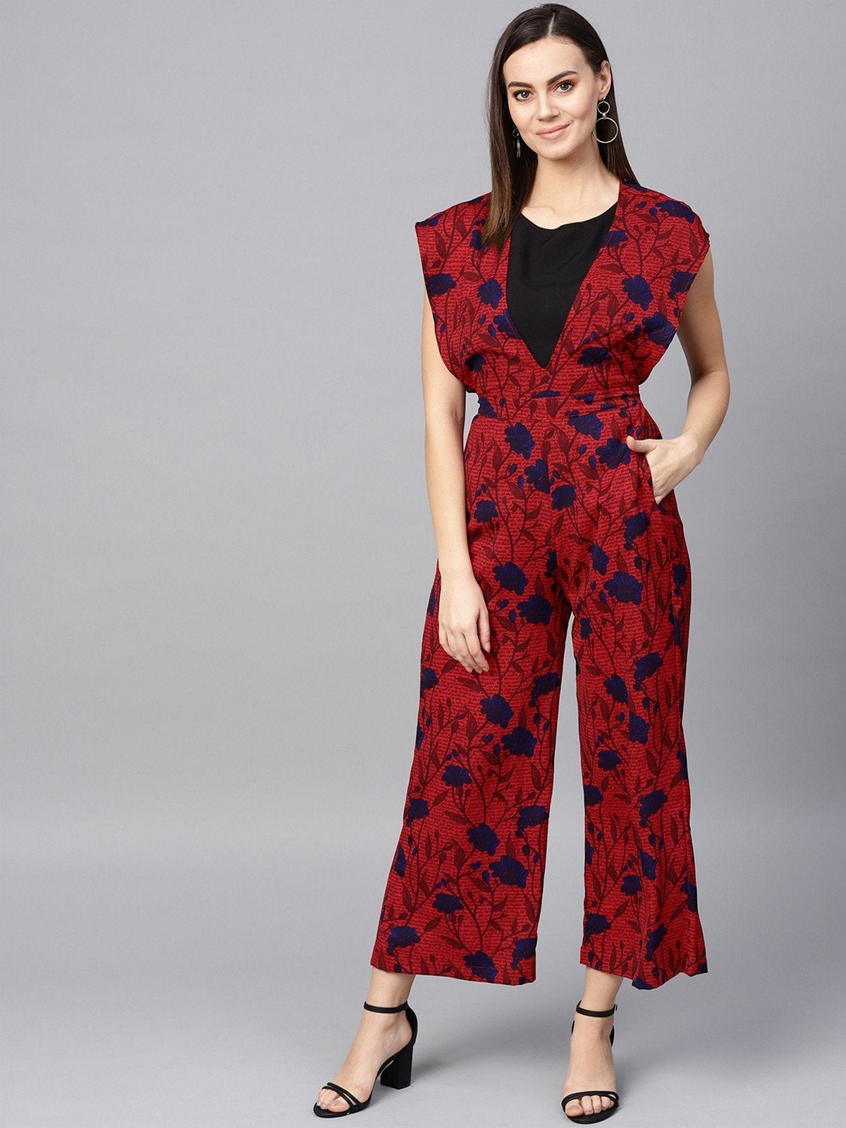 Women's Floral Printed Jumpsuit - Pannkh