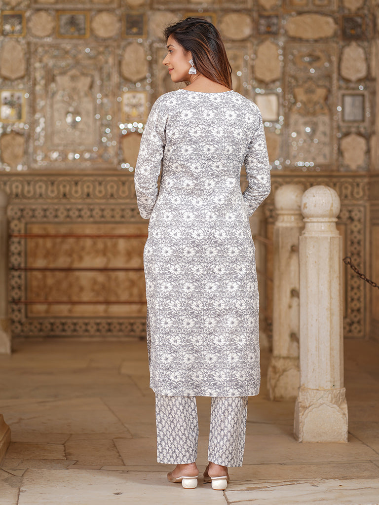 Women's White Cotton Kurta