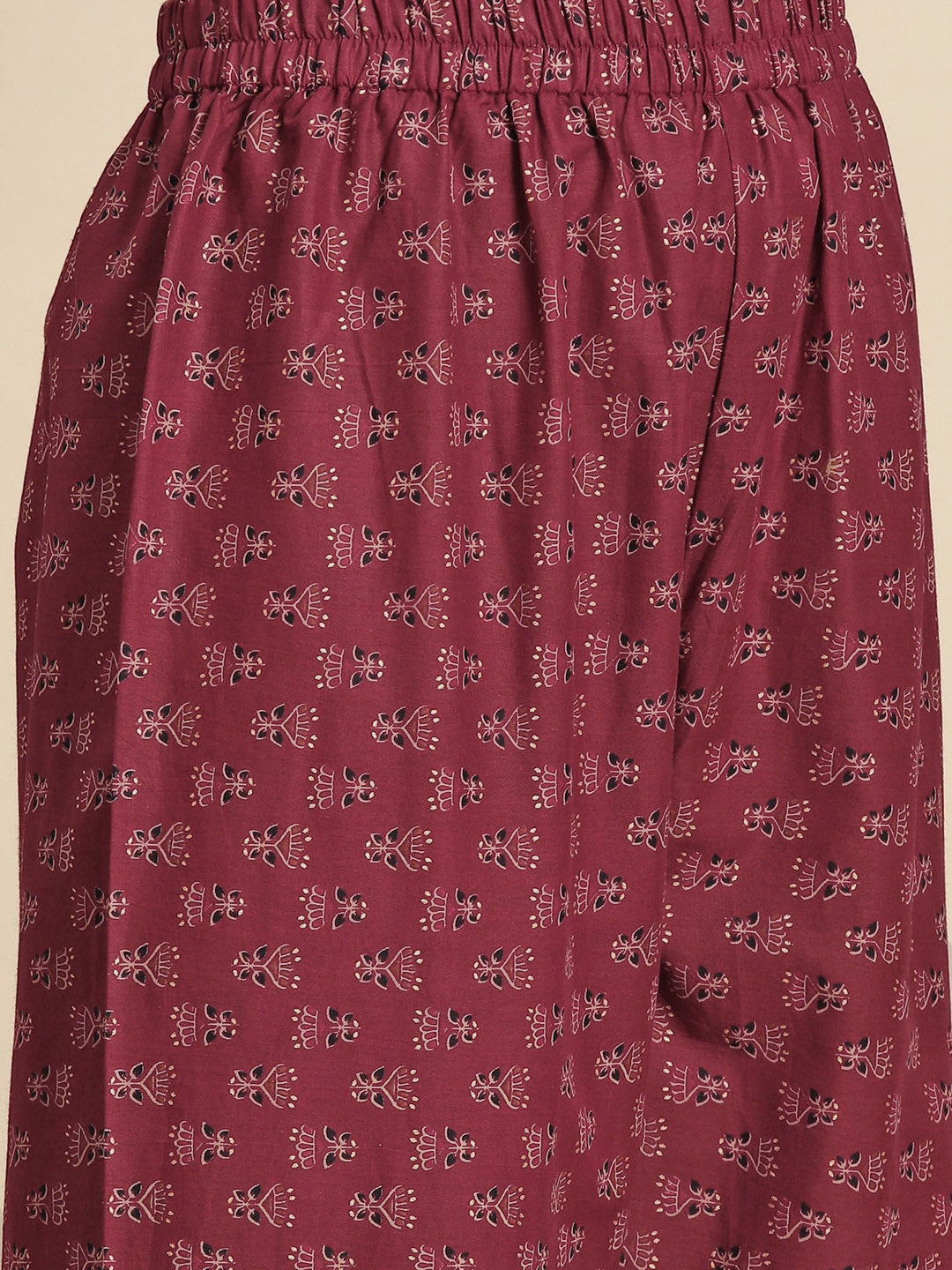 Women's Burgundy Embroidered Straight Kurta With Palazzo And Net Dupatta - Nayo Clothing