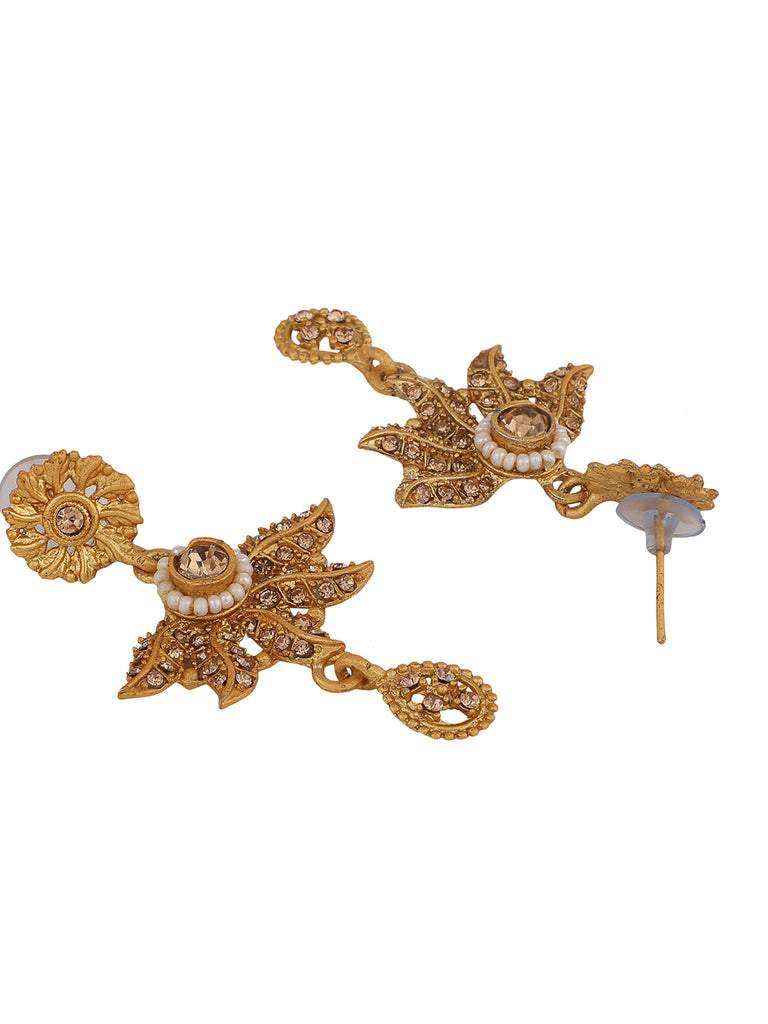 Women's Traditional Gold Plated Choker Jewellery Set