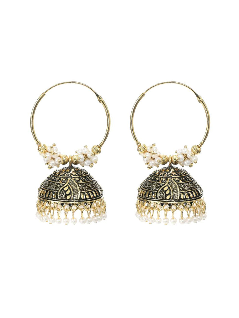 Johar Kamal Latest Design Golden Earrings Jh