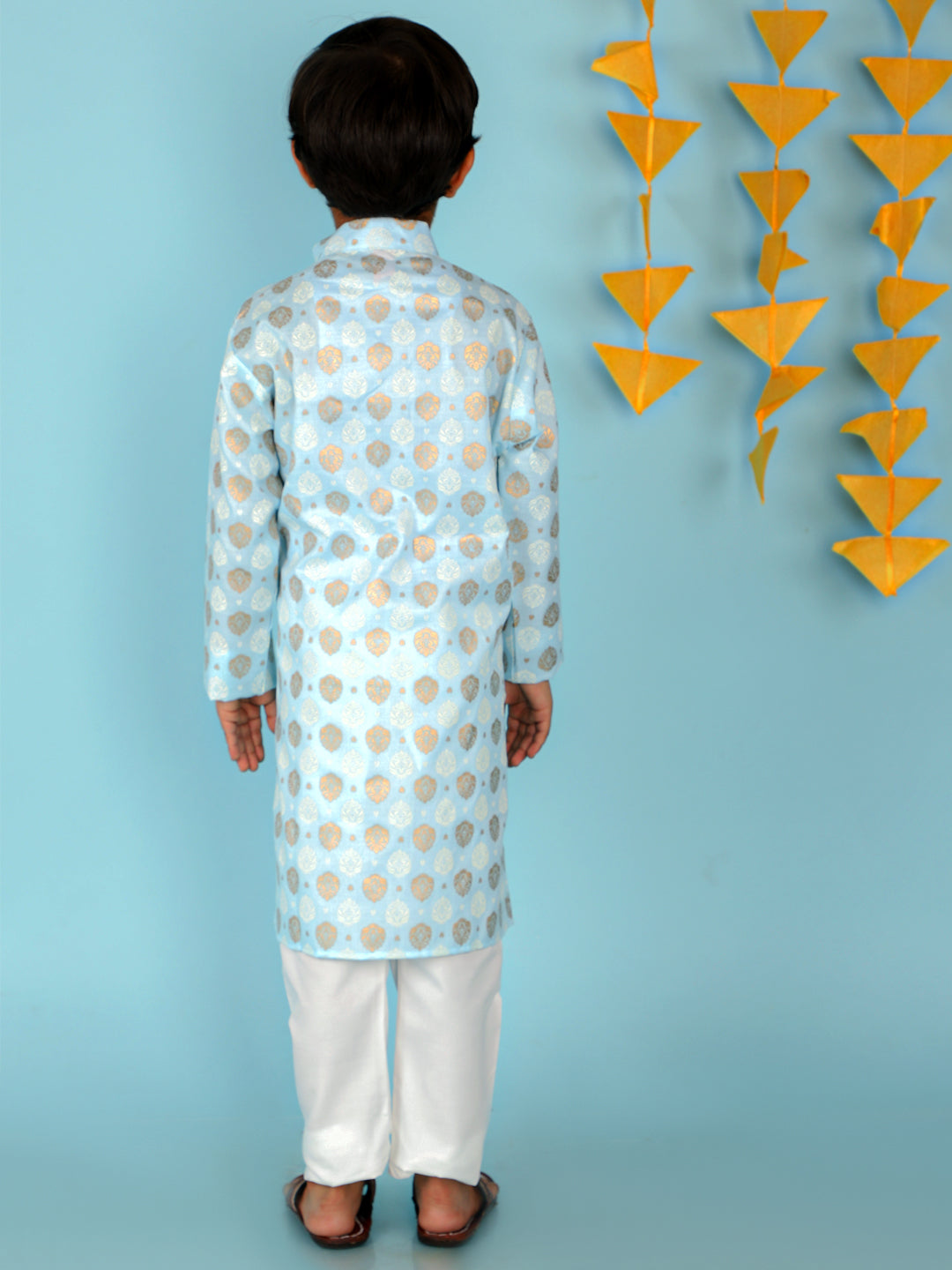 Boy's  Blue Color In-Vouge Kurta Pyjama  - KID1 Boys