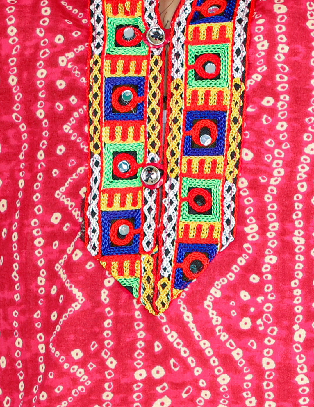 Boy's  Pink Color Bandhani Print Kurta Pajama - KID1 Boys