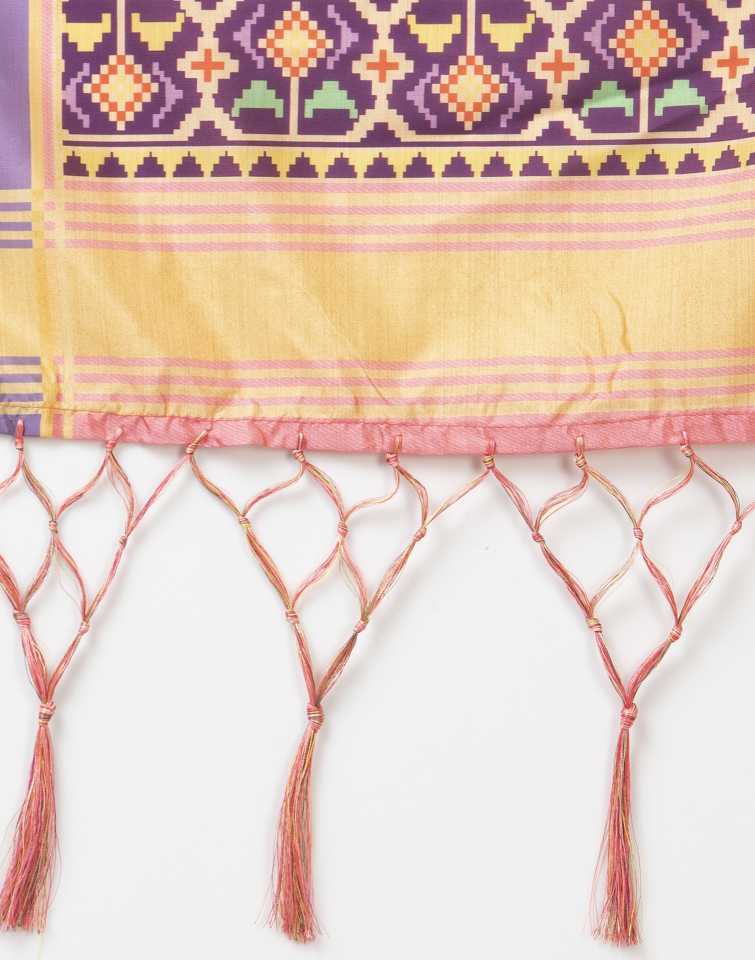 Women's Digital Print Shiney Satin Semistitched Lehenga Choli With Unstitched Blouse And Thred Work Dupatta