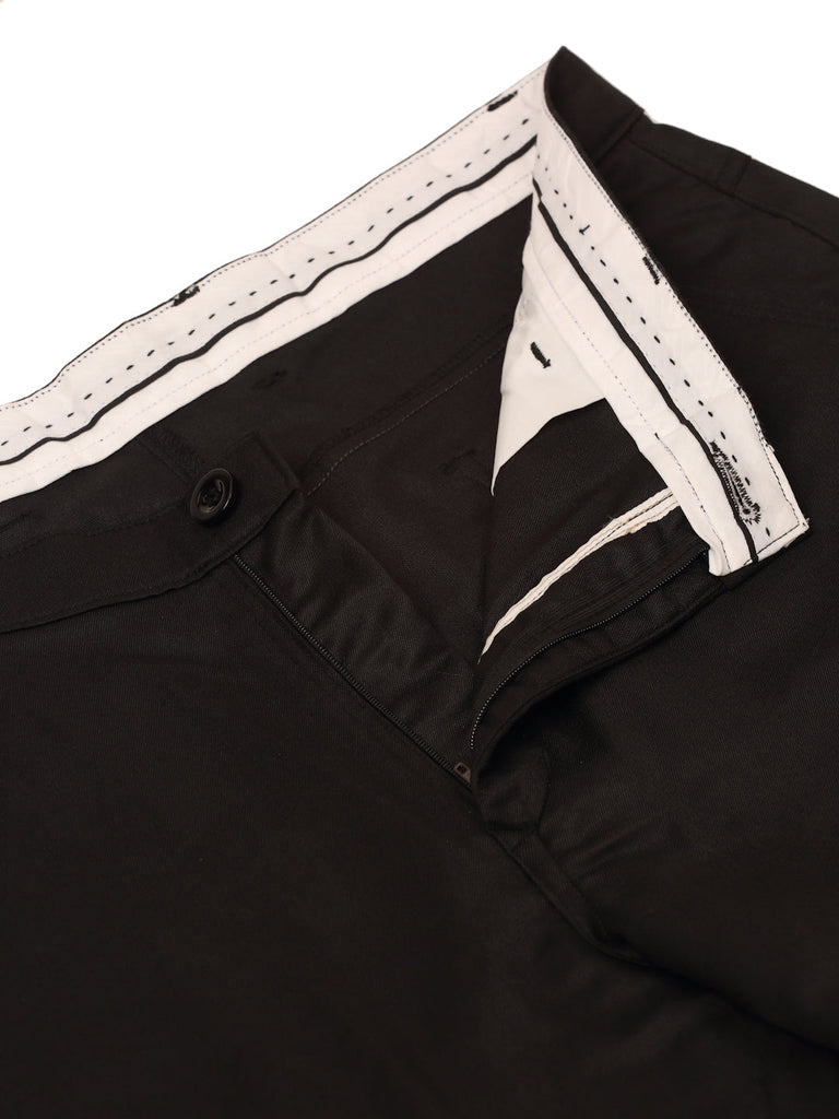 Men's Casual Cotton Solid Cargo Pants ( KGP 154 Black )