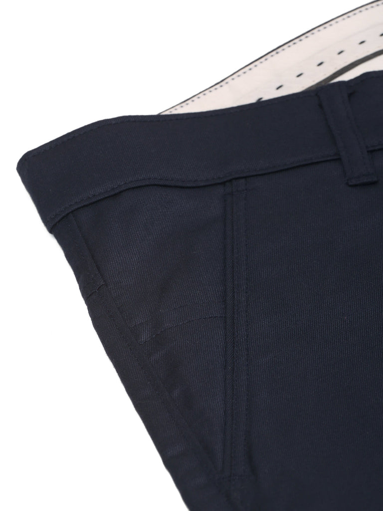 Men's Casual Cotton Solid Cargo Pants ( KGP 154 Navy-Blue )