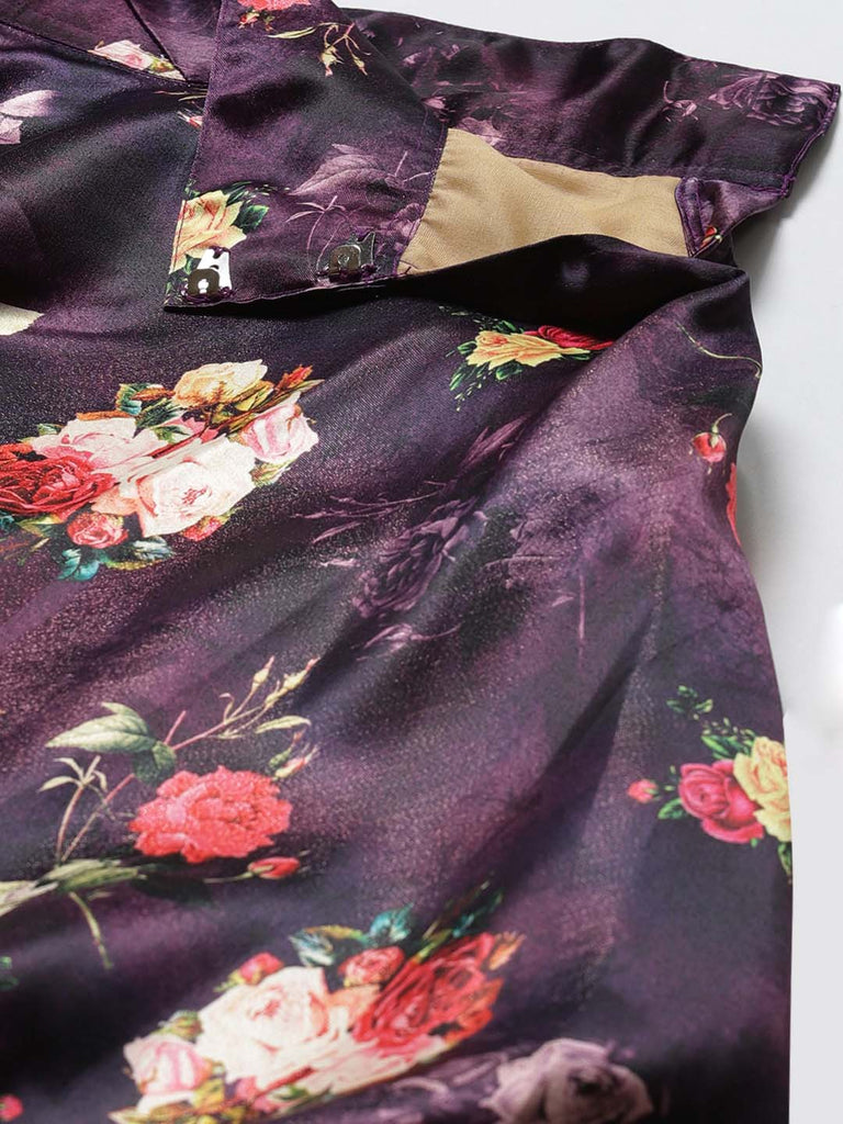 Women's Digital Print Shiney Satin Semistitched Lehenga Choli With Unstitched Blouse And Thred Work Dupatta