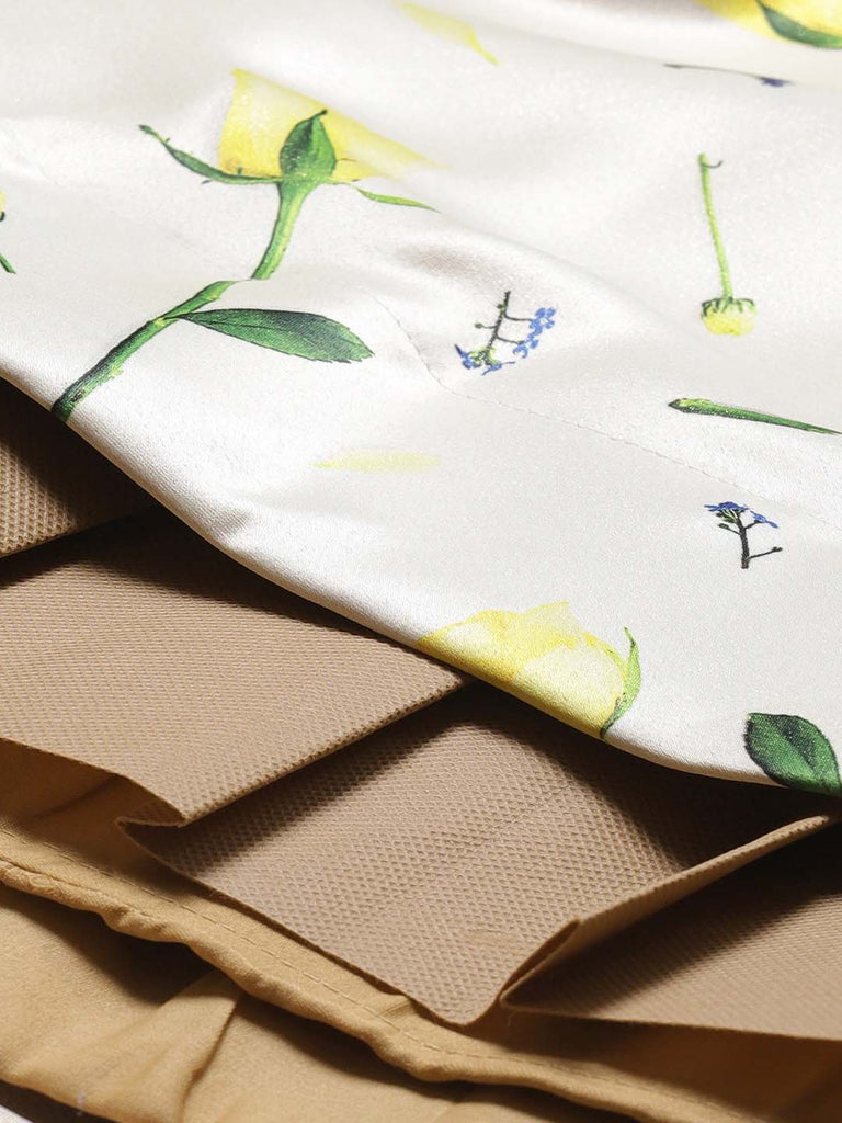 Women's Digital Print Shiney Satin Semistitched Lehenga Choli With Unstitched Blouse And Thred Work Dupatta