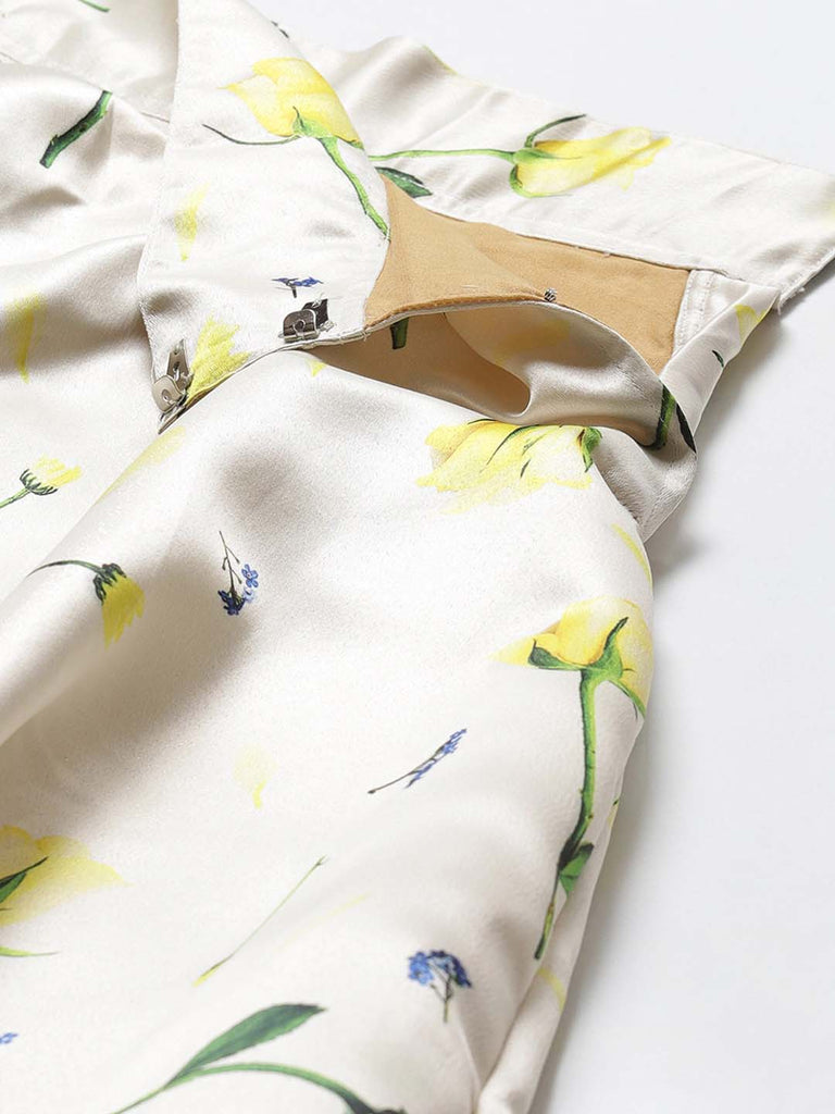 Women's Digital Print Shiney Satin Semistitched Lehenga Choli With Unstitched Blouse And Thred Work Dupatta