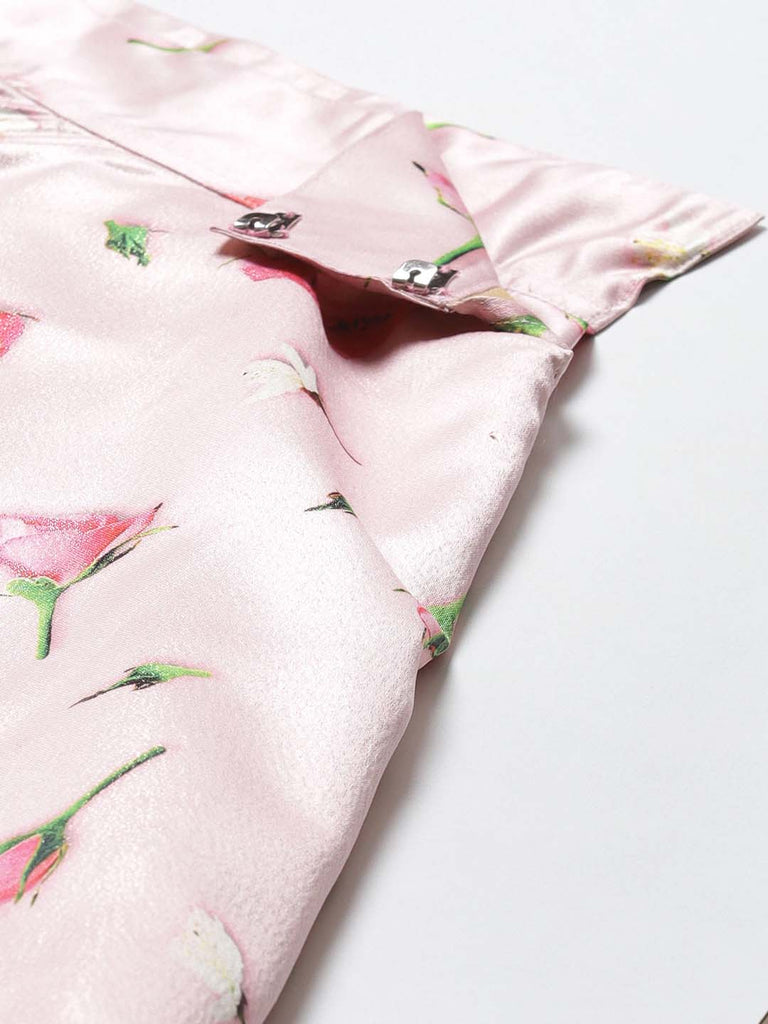 Women's Digital Print Shiney Satin Semistitched Lehenga Choli With Unstitched Blouse And Thred Work Dupatta