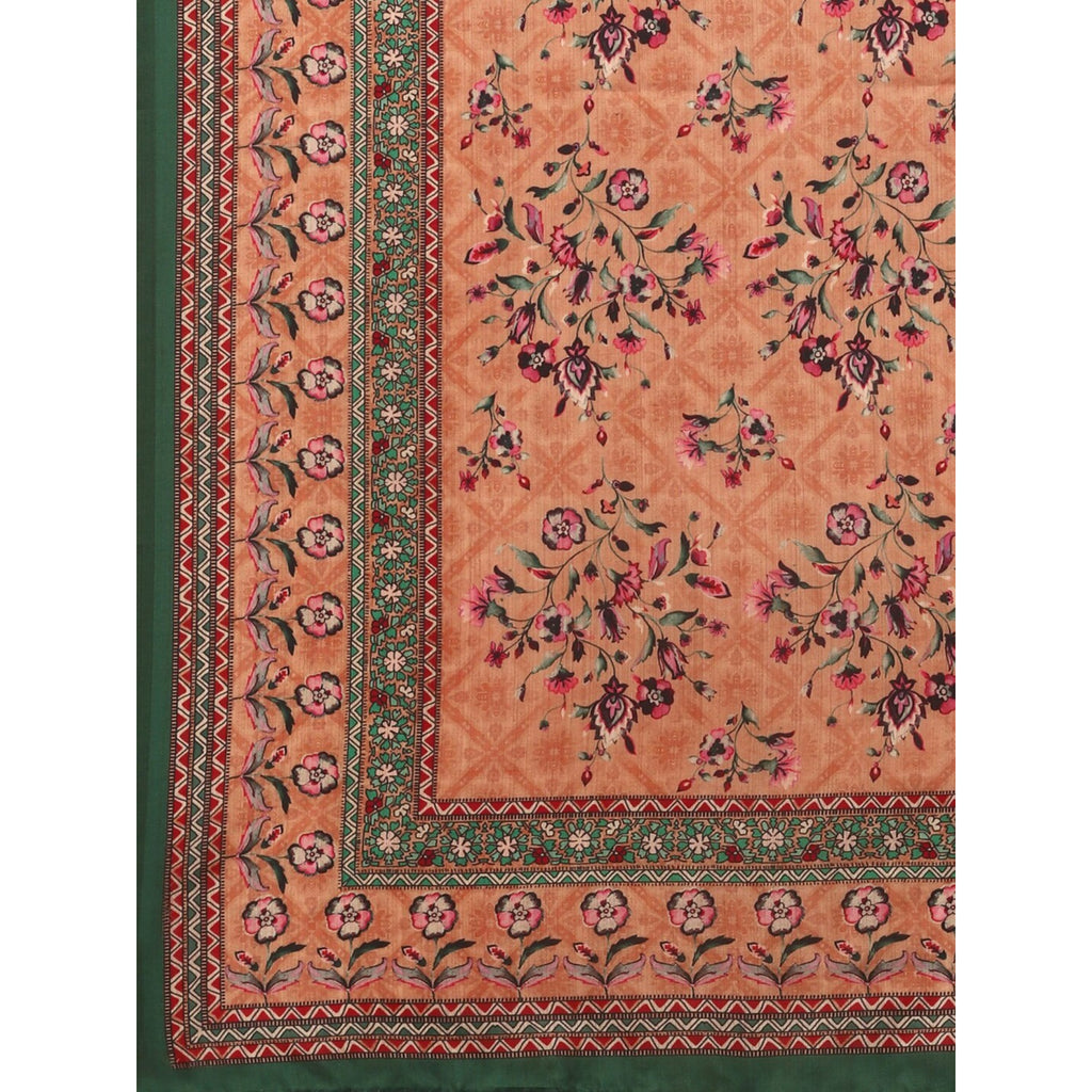 Women's Digital Print Shiney Satin Semistitched Lehenga Choli With Unstitched Blouse And Thred Work Dupatta