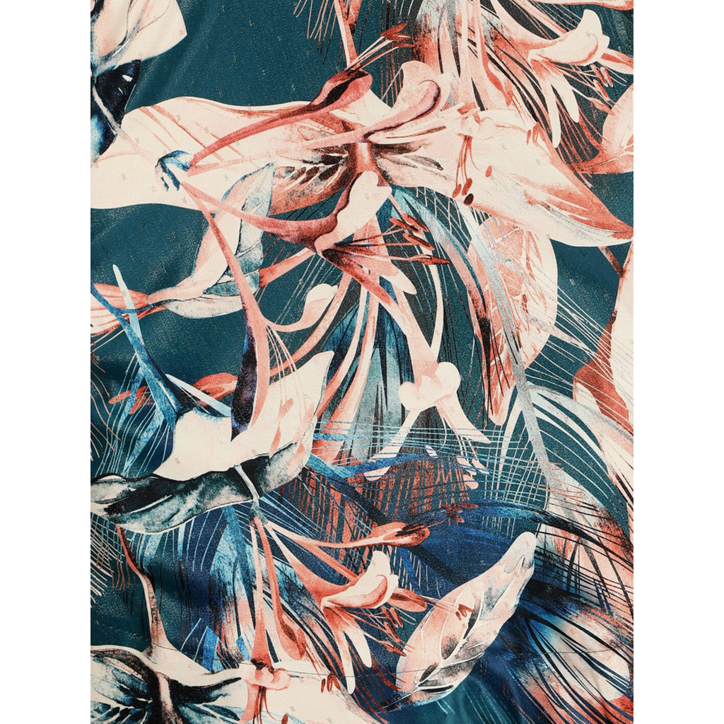 Women's Digital Print Shiney Satin Semistitched Lehenga Choli With Unstitched Blouse And Thred Work Dupatta