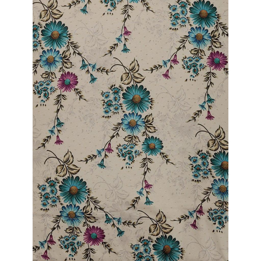 Women's Digital Print Shiney Satin Semistitched Lehenga Choli With Unstitched Blouse And Thred Work Dupatta