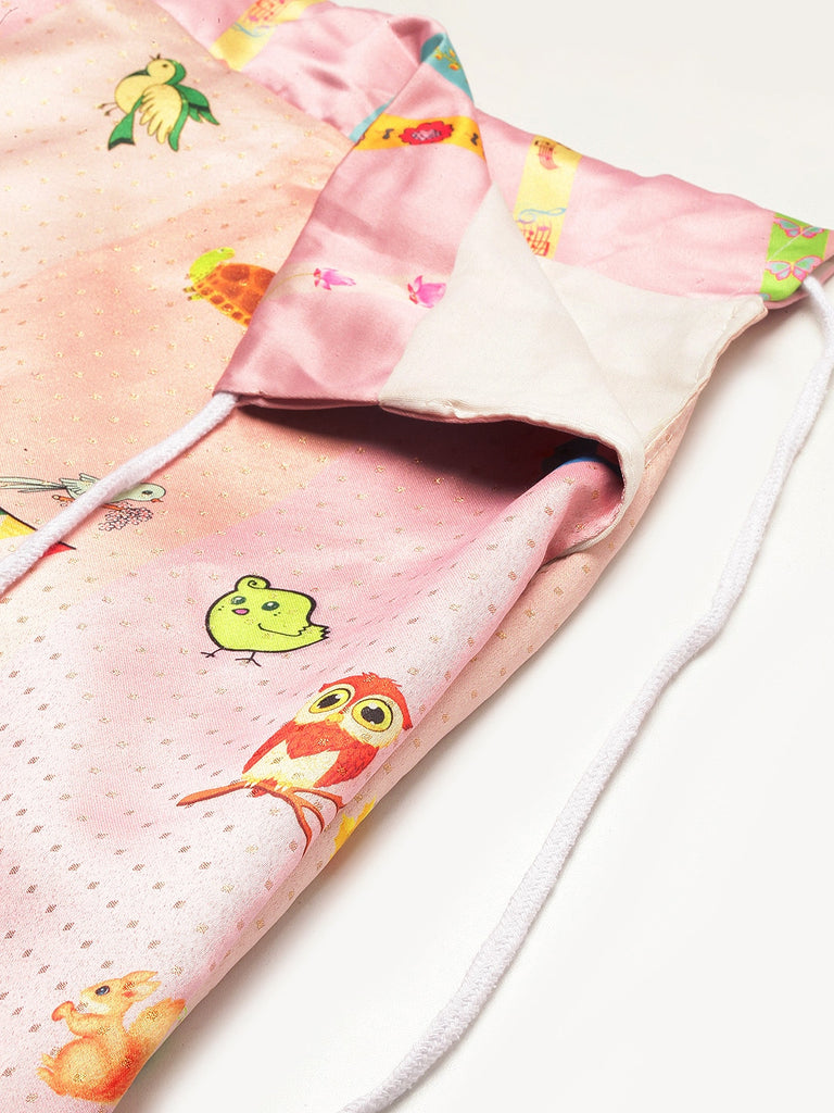 Women's Digital Print Shiney Satin Semistitched Lehenga Choli With Unstitched Blouse And Thred Work Dupatta