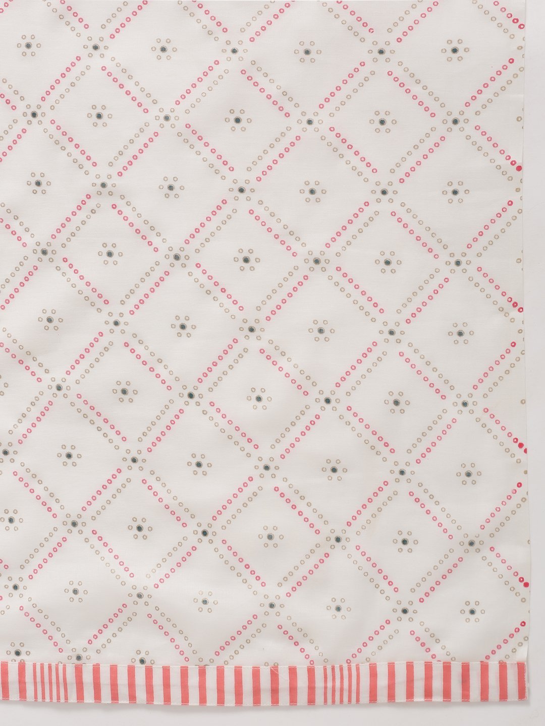 Women's Pink Cotton Kurta With Pant & Dupatta by Kipek (3pcs Set)