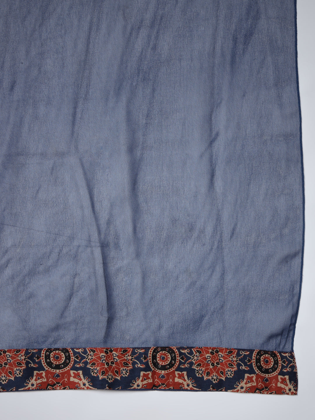 Women's Blue A-Line Kurta & Trousers With Dupatta - Myshka