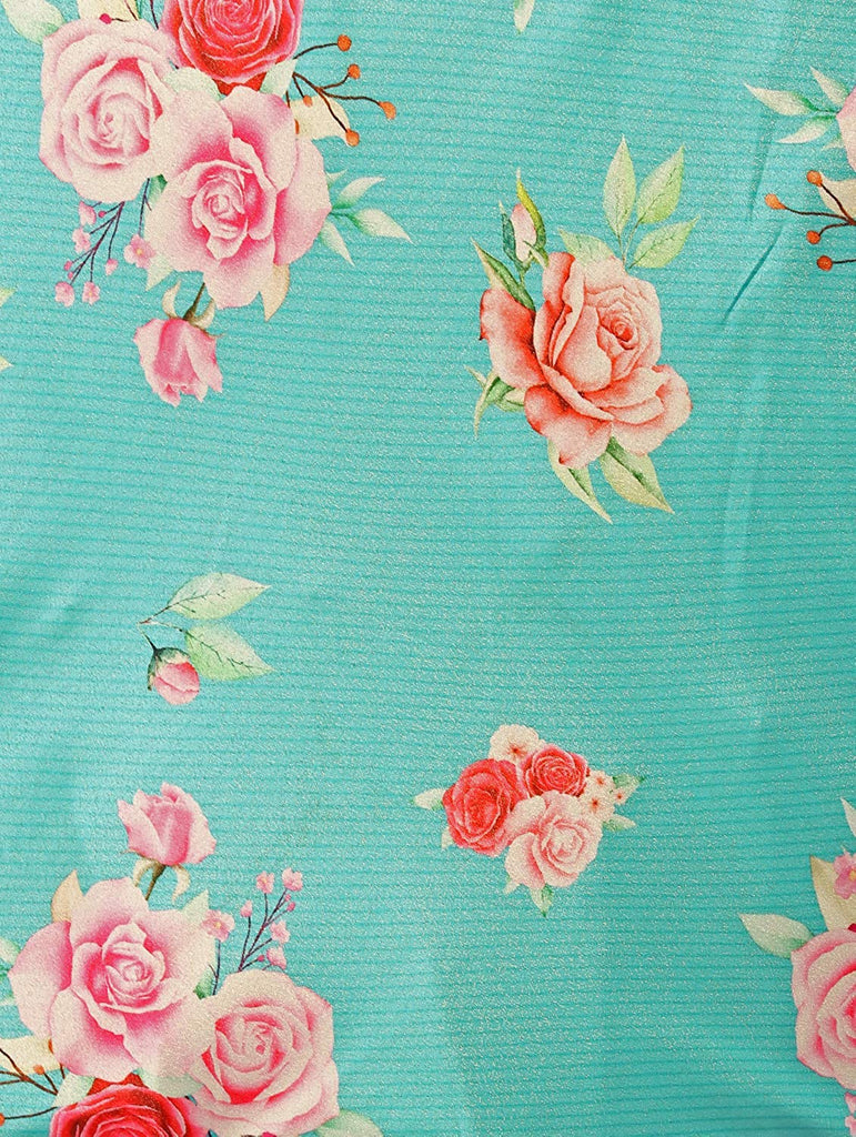 Women's Digital Print Shiney Satin Semistitched Lehenga Choli With Unstitched Blouse And Thred Work Dupatta