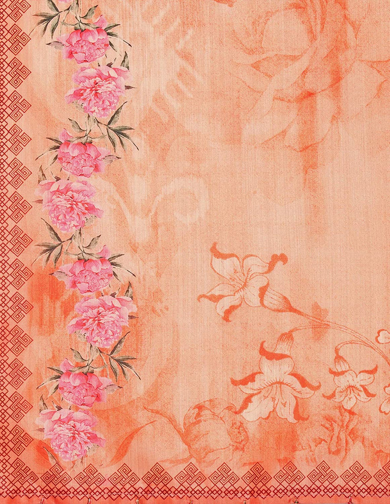 Women's Digital Print Shiney Satin Semistitched Lehenga Choli With Unstitched Blouse And Thred Work Dupatta