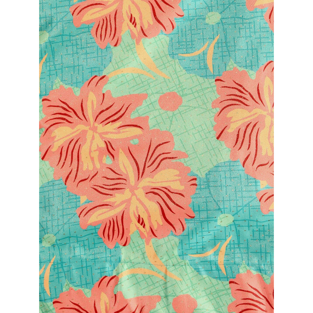 Women's Digital Print Shiney Satin Semistitched Lehenga Choli With Unstitched Blouse And Thred Work Dupatta