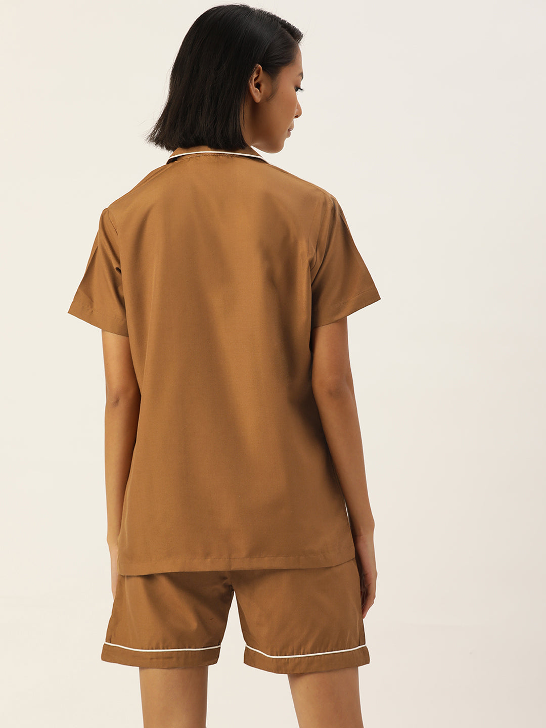 Women's Brown Night suit ( LNS 002Brown ) - Jainish