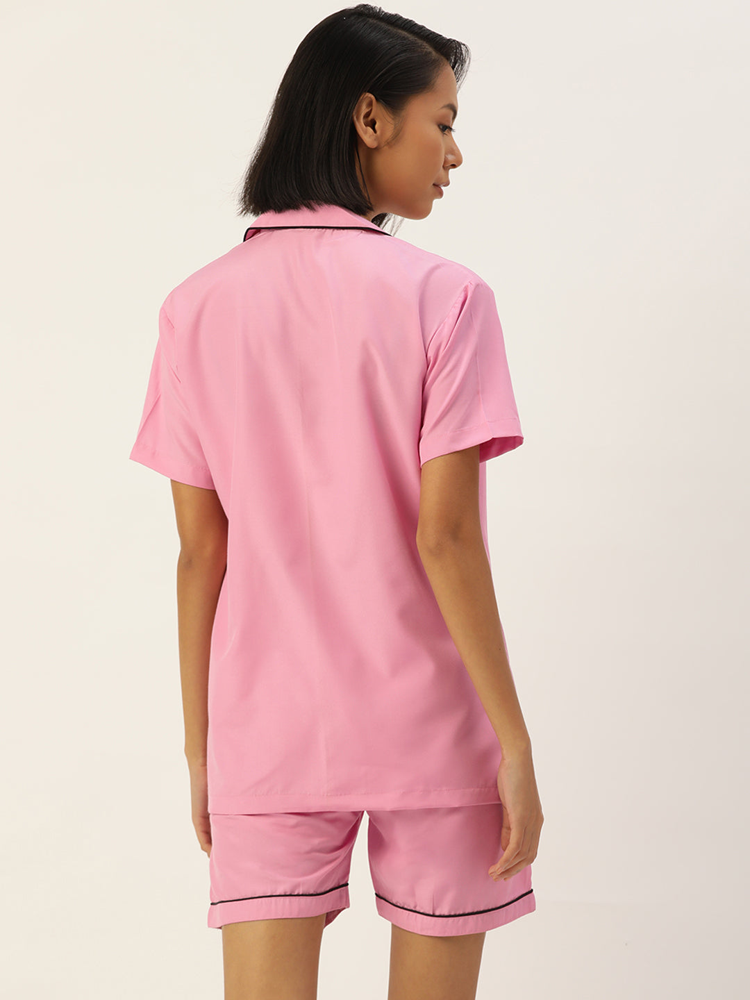 Women's Pink Night suit ( LNS 002Pink ) - Jainish