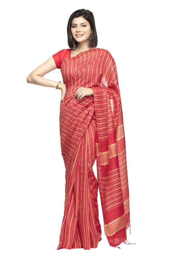 Women's Bhagalpuri Silk Sarees With Blouse Mfsaree_013