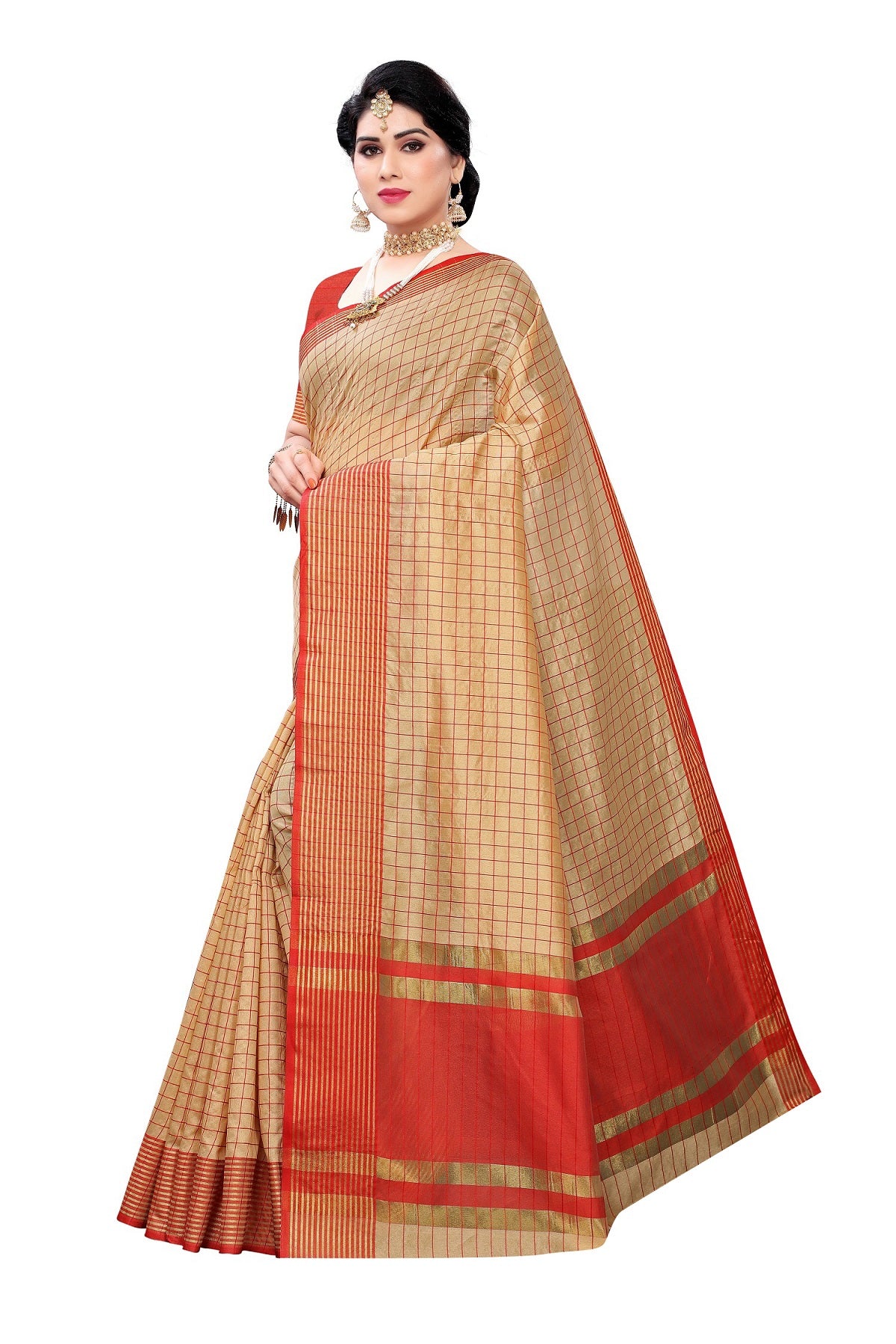 Women's Vamika Chiku Cotton Silk Weaving Saree - Vamika