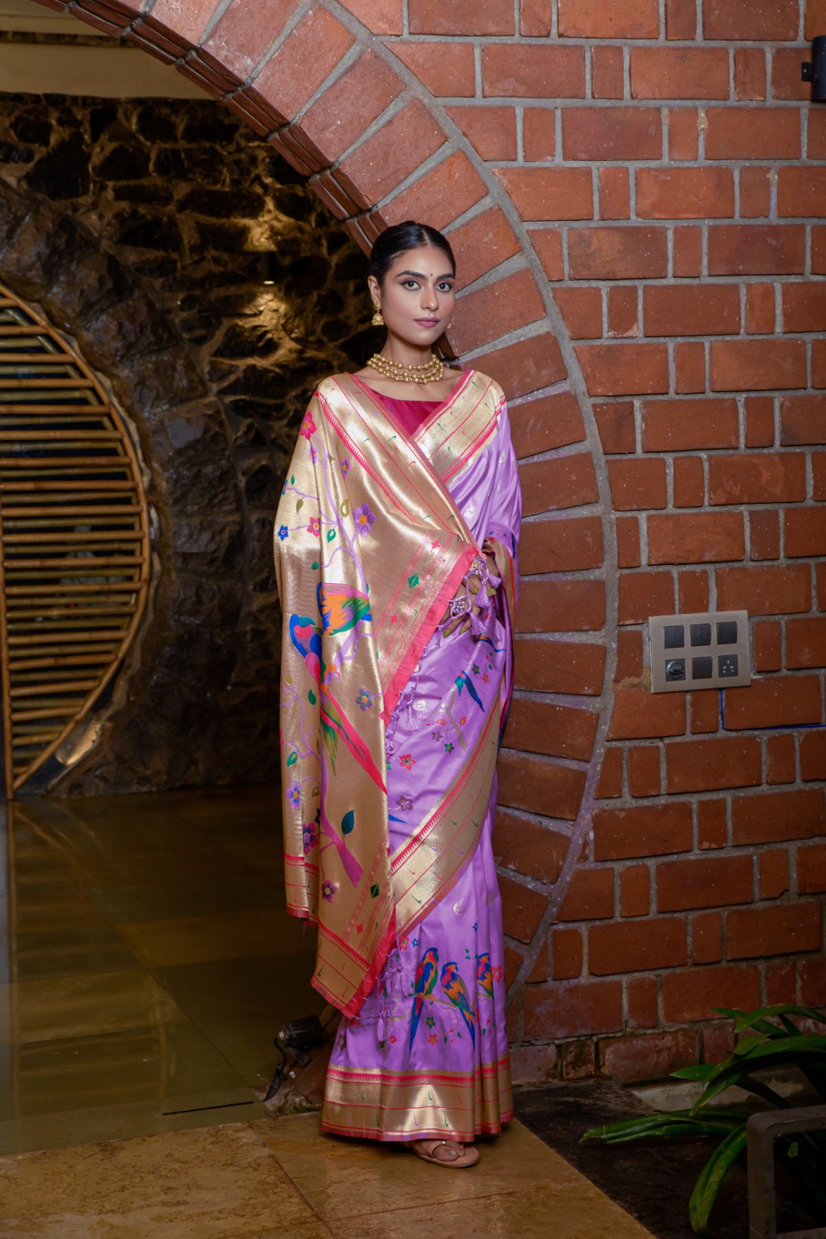 Green Paithani | Engagement saree, Beautiful dresses short, Blouse designs