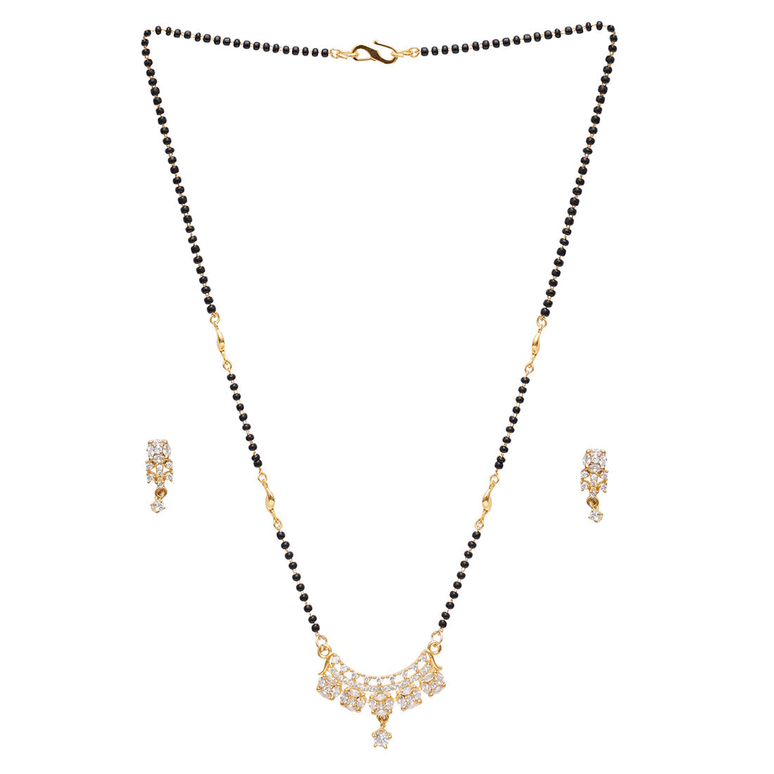 Women's Pearl Essentials Gold Plated Mangalsutra Set - Voylla