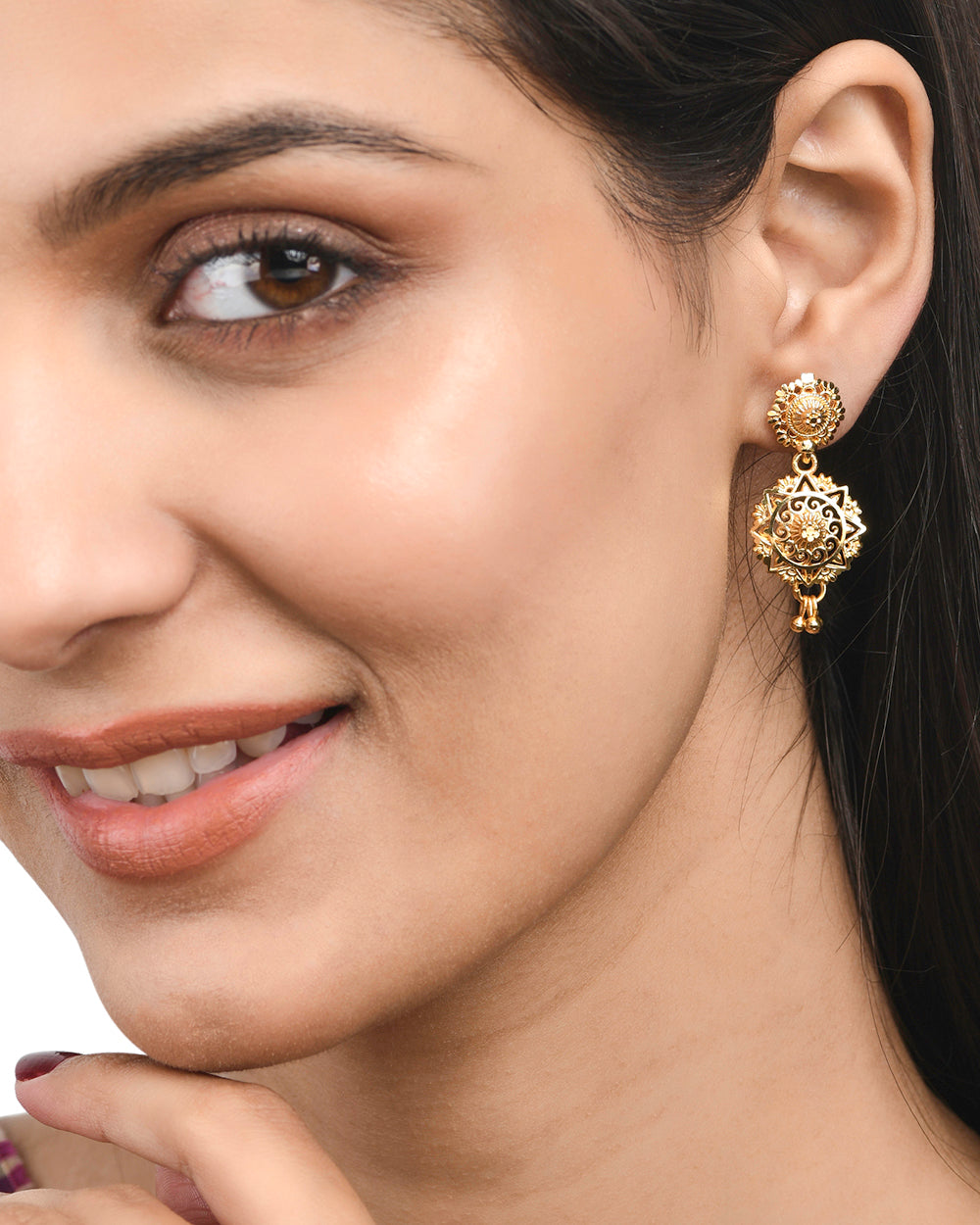 Women's Generic Gold Plated Traditional Earrings - Voylla