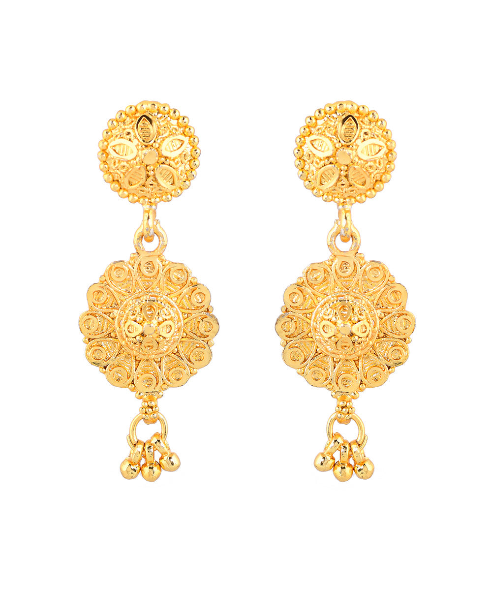 Women's Generic Traditional Gold Plated Earrings - Voylla