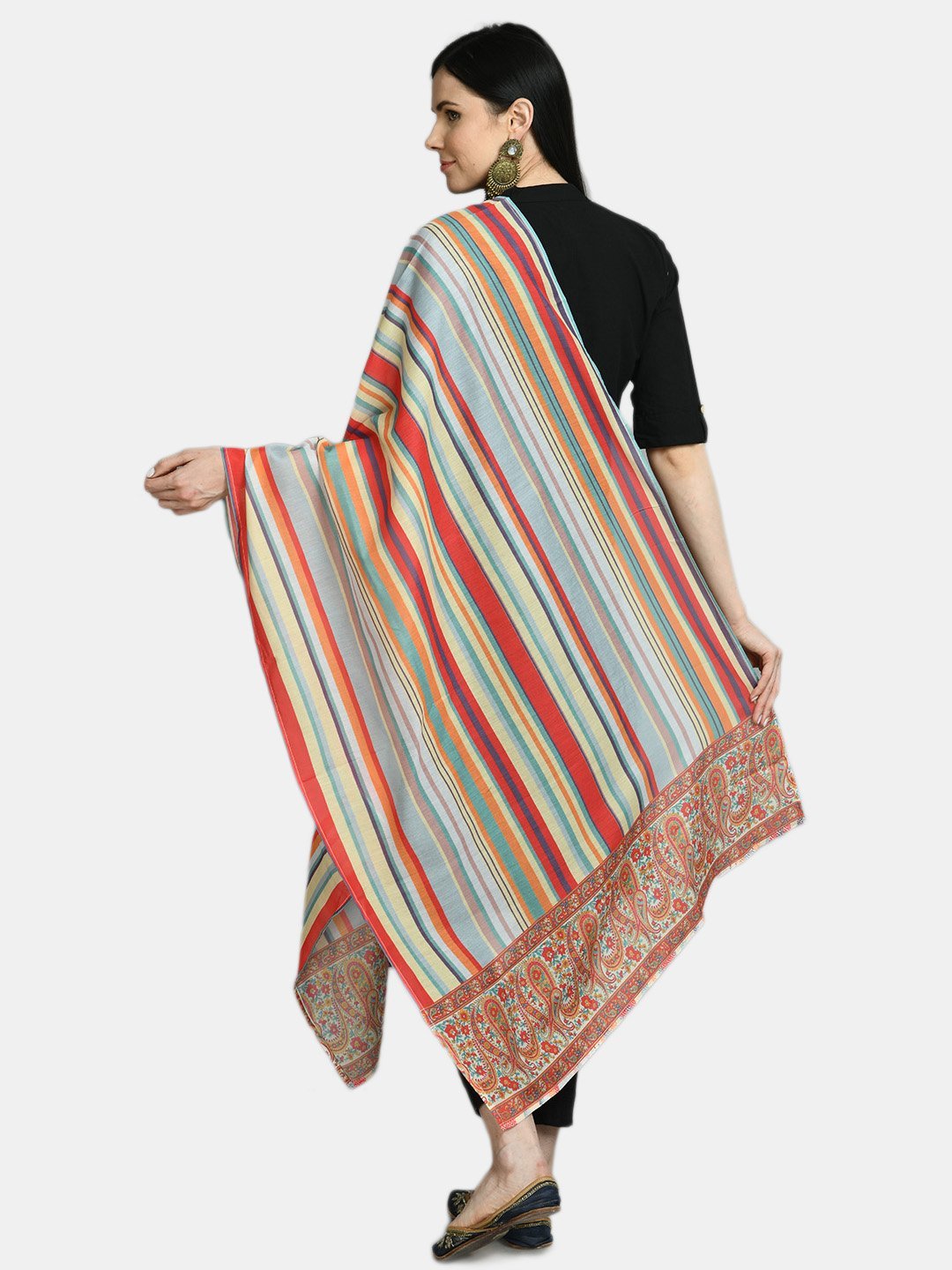 Women's Multi Printed Casual Silk Blend Dupatta - Myshka