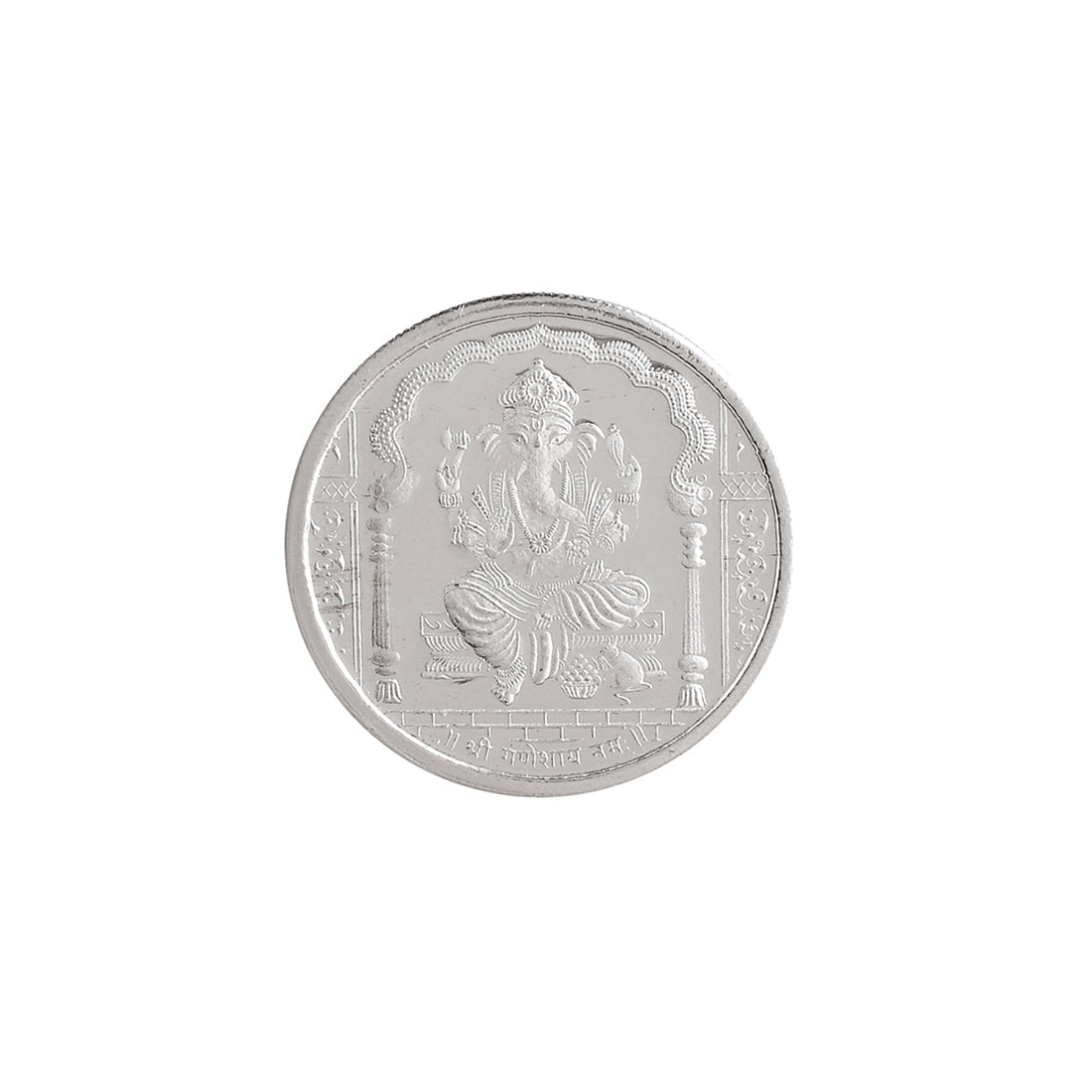 925 Sterling Silver Lord Ganesh 10 Grams Silver Coin - Voylla