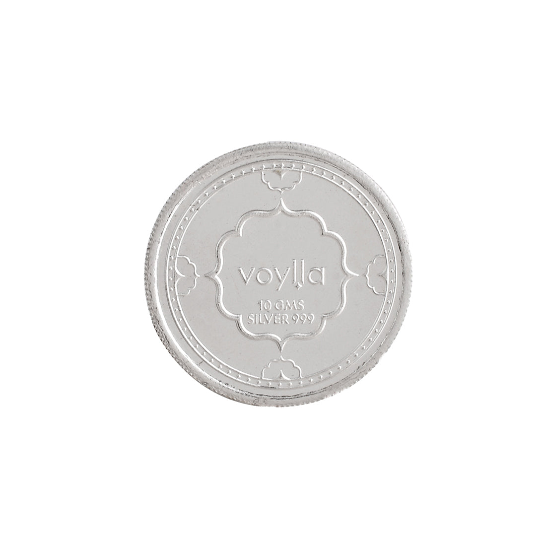 925 Sterling Silver Radha Krishna 10 Grams Coin - Voylla