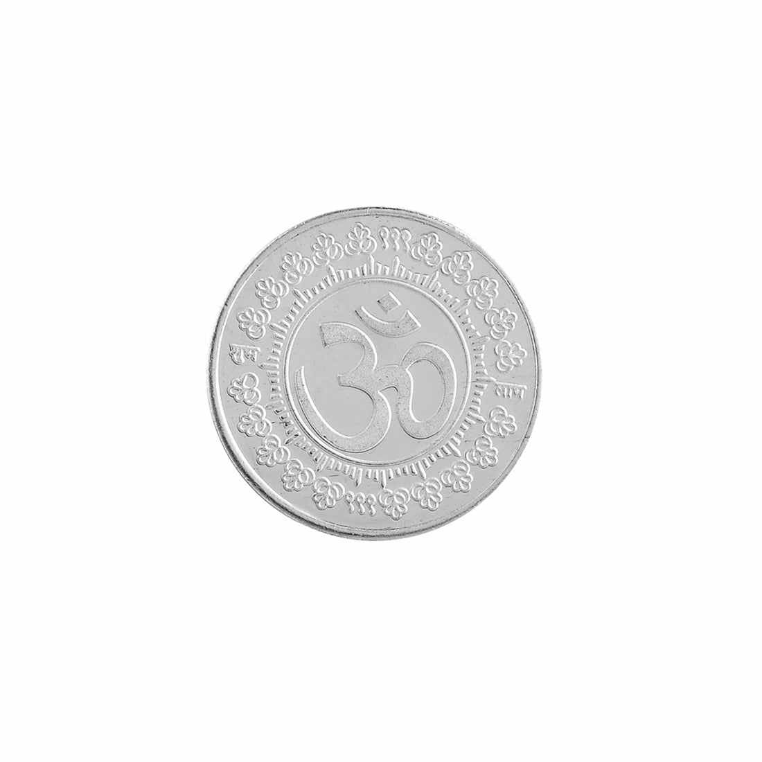 925 Sterling Silver Om 10 Grams Coin - Voylla