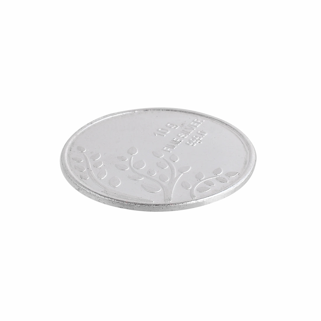 925 Sterling Silver Leaves 10 Grams Coin - Voylla