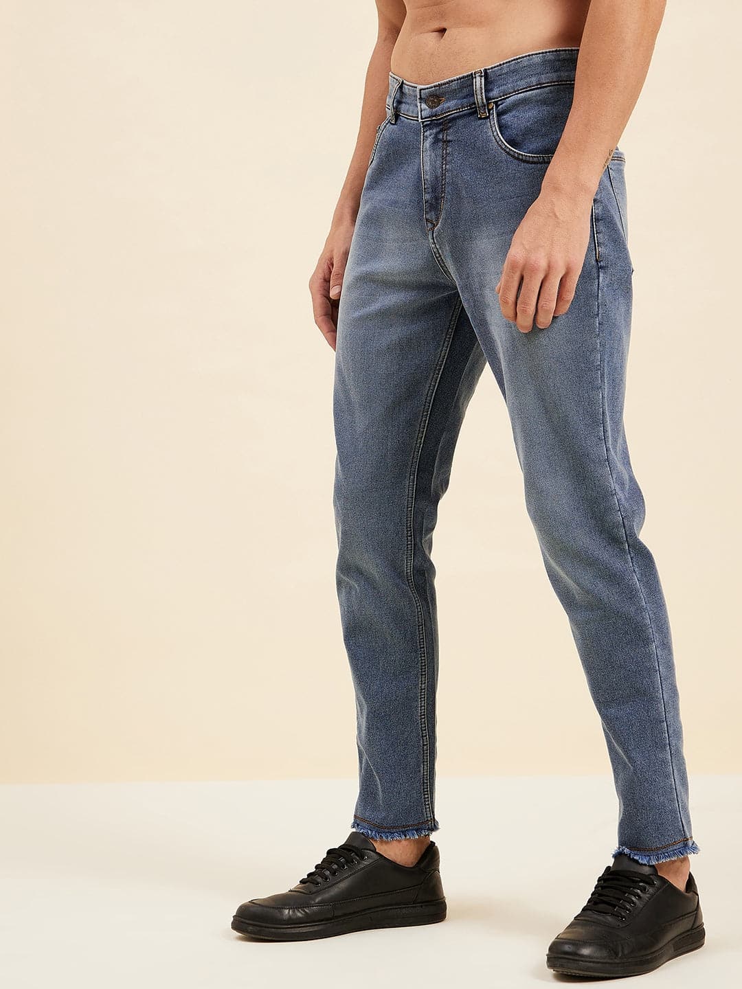 Men's Navy Slim Fit Jeans - LYUSH-MASCLN
