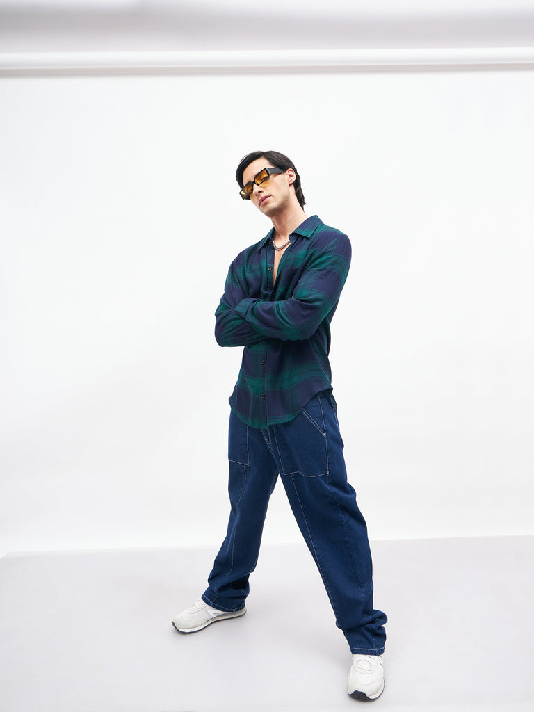 Men's Navy Relax Fit Jeans