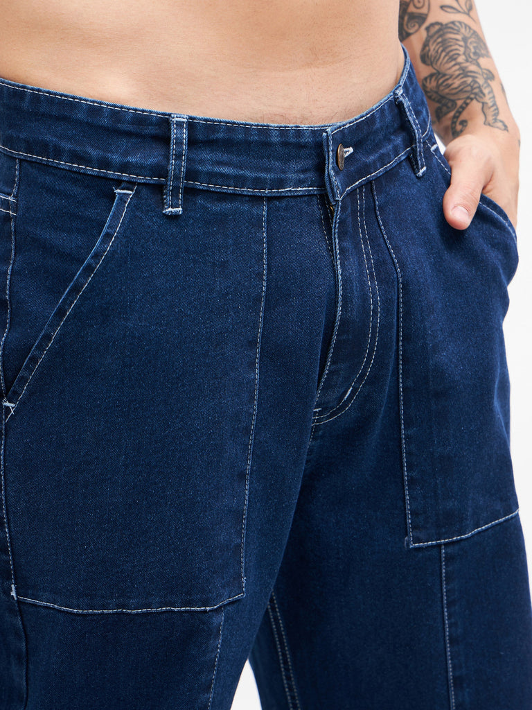 Men's Navy Relax Fit Jeans