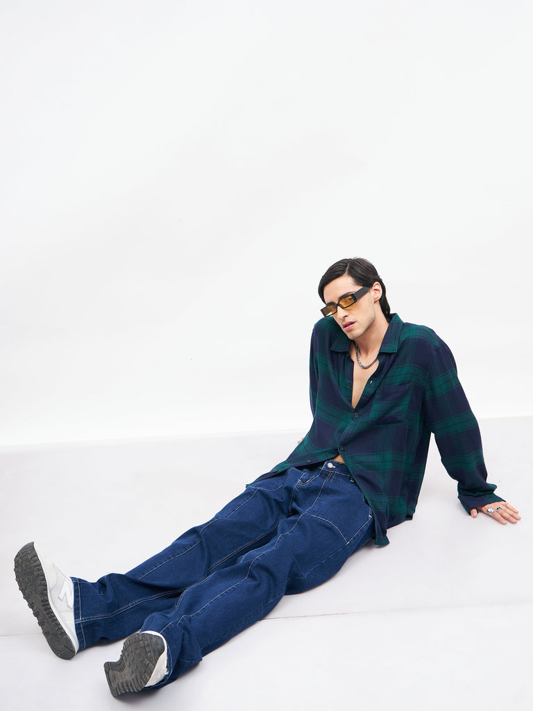 Men's Navy Relax Fit Jeans