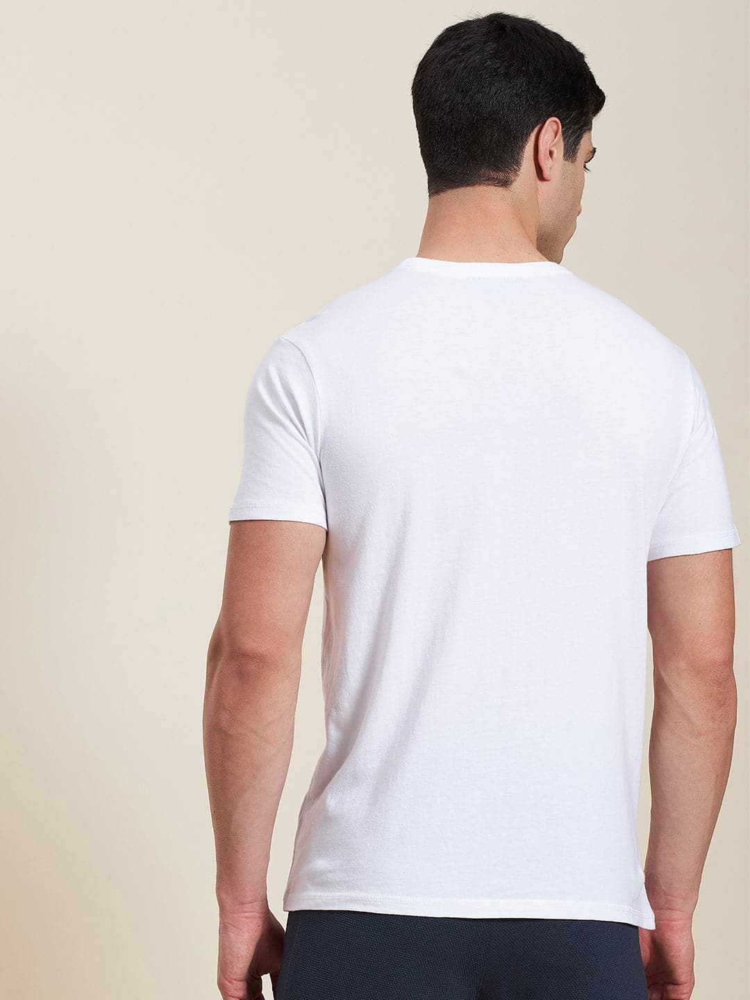 Men's White Box Pocket Regular T-Shirt - LYUSH-MASCLN