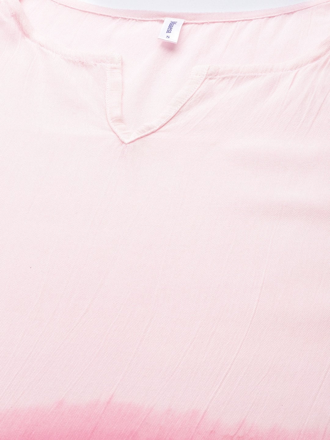 Women's Ombre Pink Tie-Dye Kaftan Kurta - Maaesa
