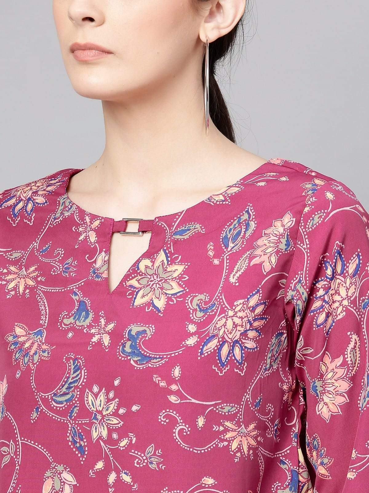 Women's Floral Pipe Top - Pannkh