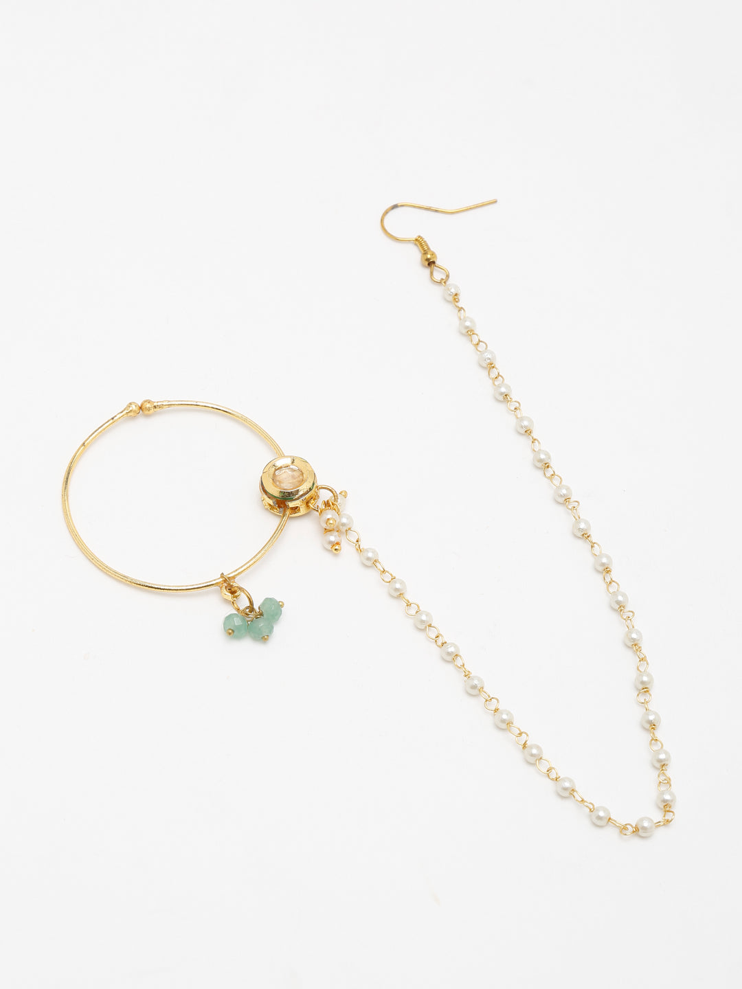 Kundan Nose Ring & Nath For Women By Ruby Raang