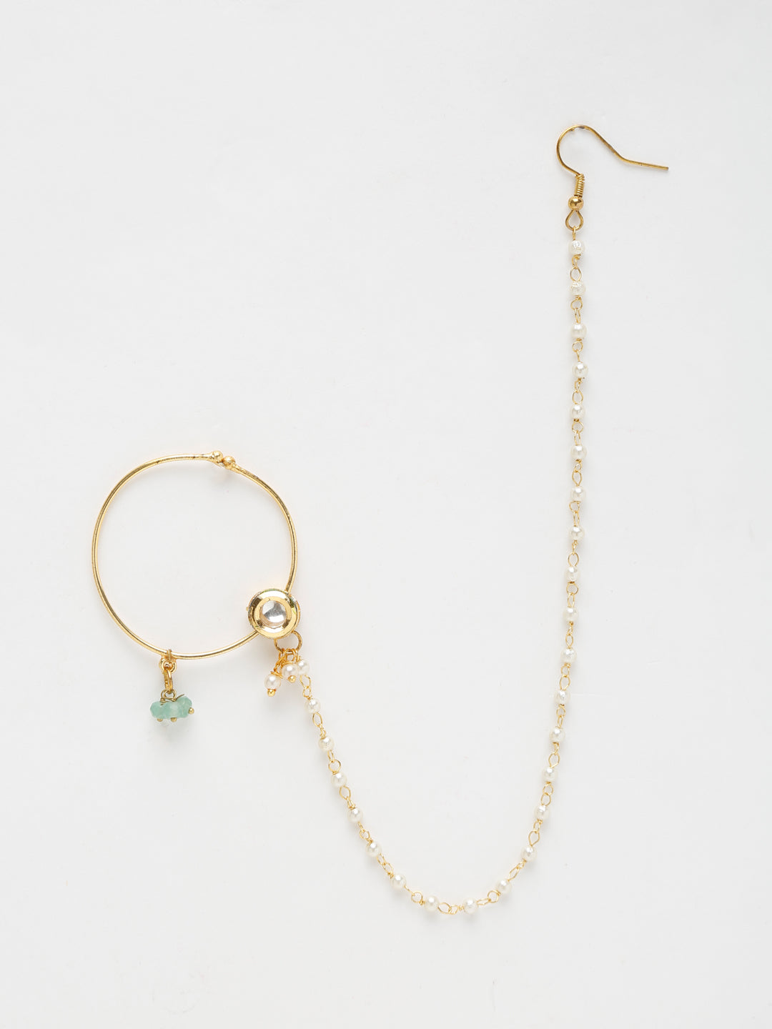 Kundan Nose Ring & Nath For Women By Ruby Raang