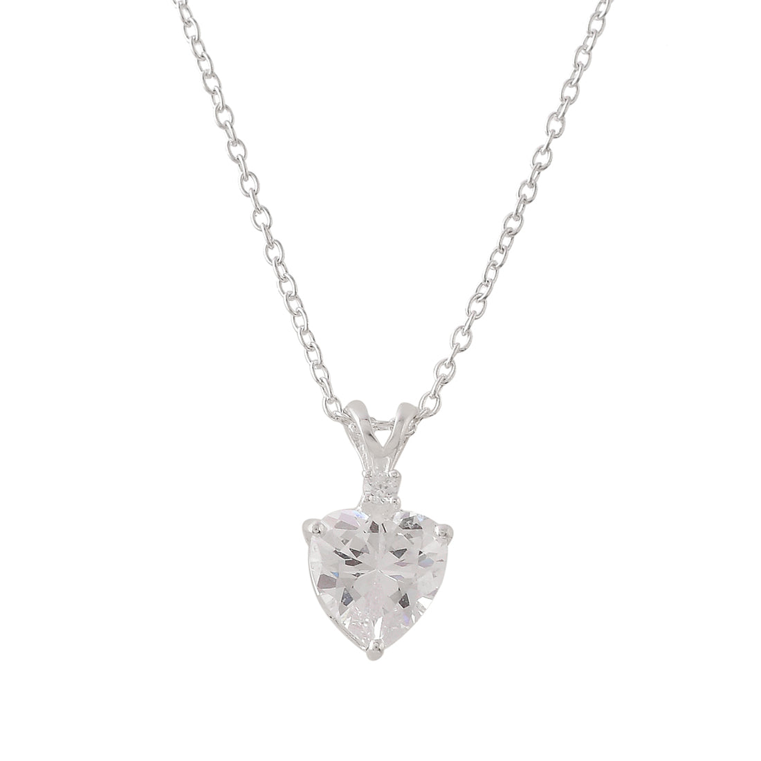 Women's Heart-Shape Beautiful 925 Sterling Silver Pendant - Voylla