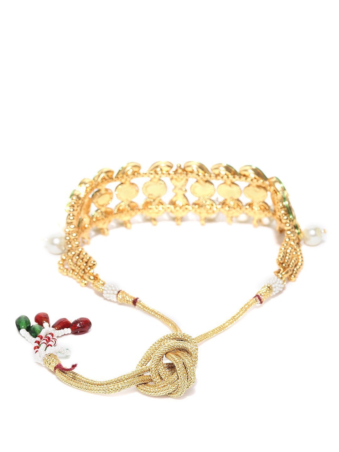 Women's White Pearls Kundan Gold Plated Choker - Priyaasi