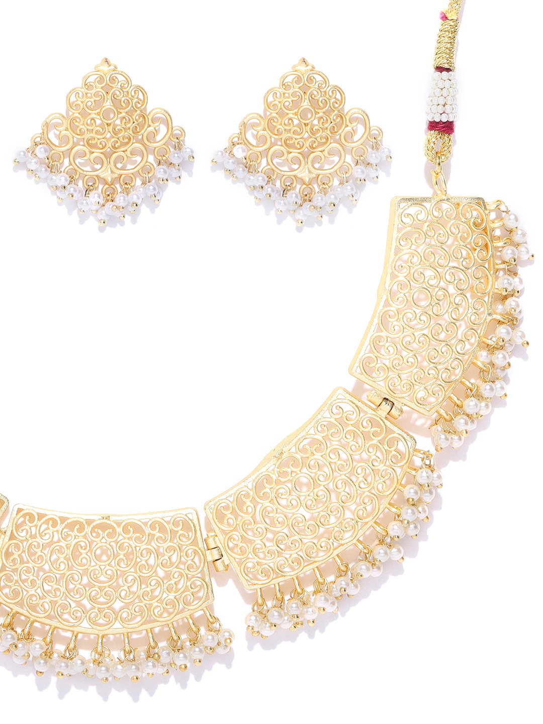 Women's  Beads Gold Plated Jewellery Set - Priyaasi