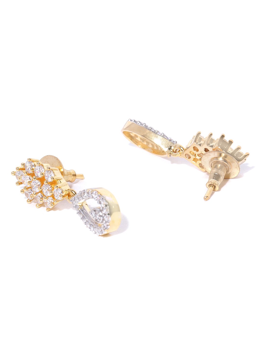 Women's  American Diamond Gold Plated Jewellery Set - Priyaasi